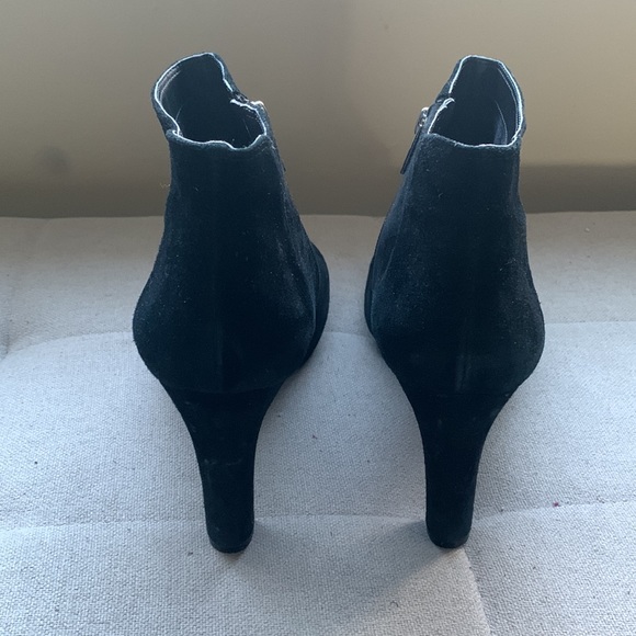 Rockport Women's Suede Black Boots Size 10 Side Zip - Picture 10 of 15